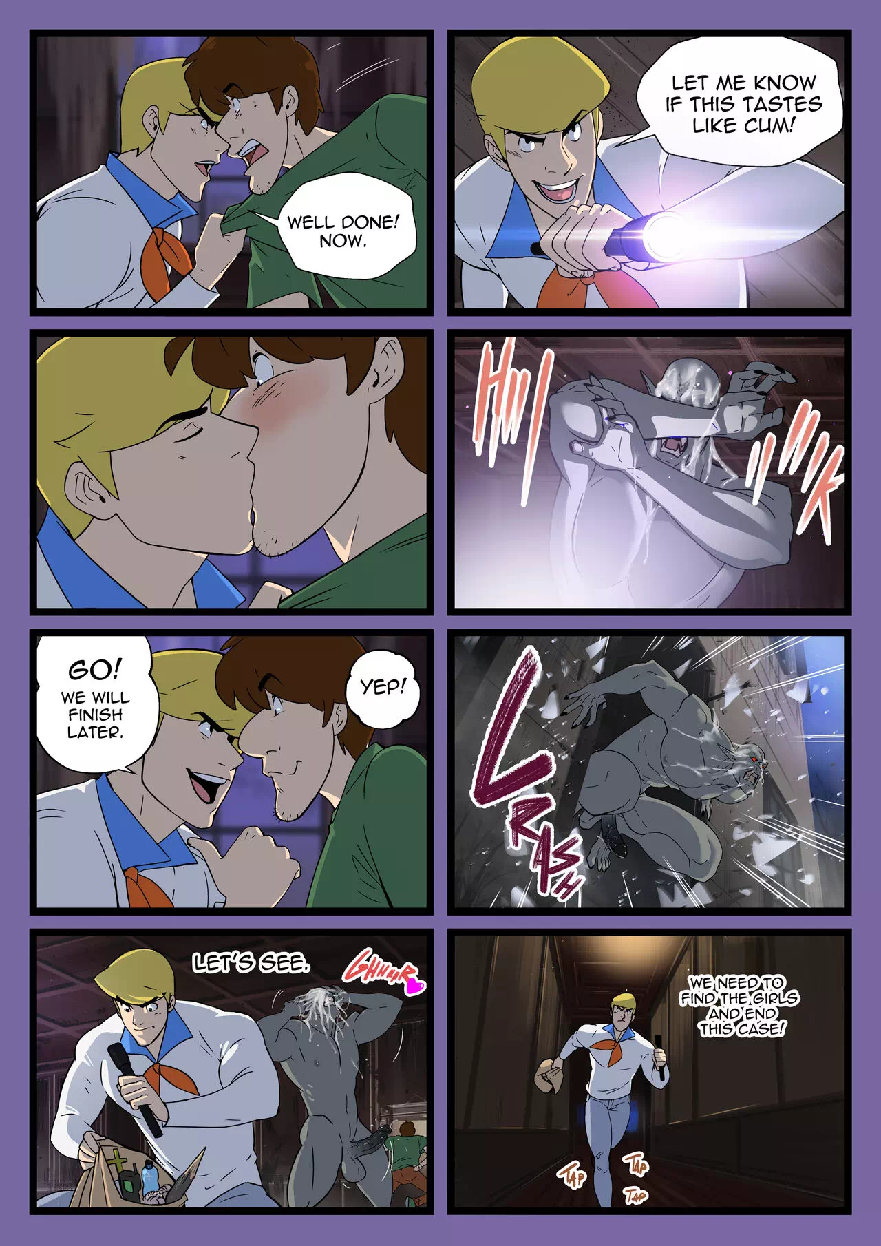 Yaoi porn comics Scooby-Doo â€“ Scooby Dudes: The Cumpire case! Â» Page 4