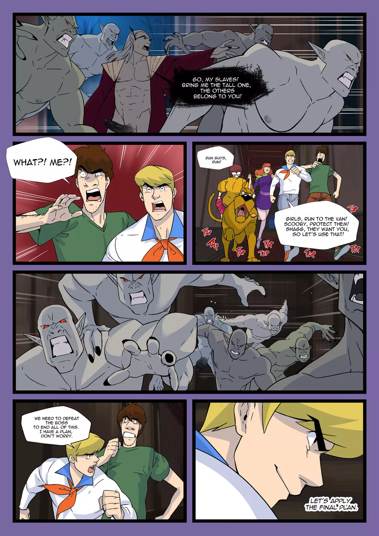 Scooby Doo Lesbian Porn Comics - Yaoi porn comics Scooby-Doo â€“ Scooby Dudes: The Cumpire case! Â» Page 8