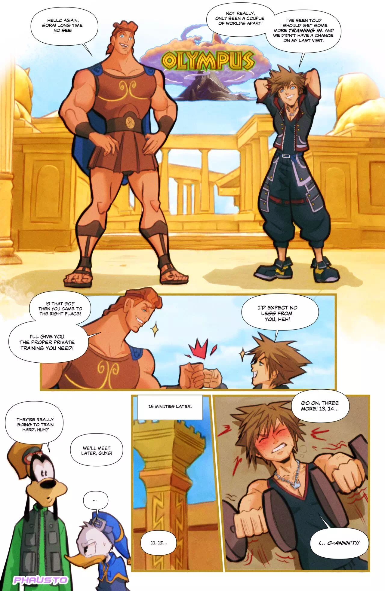 Hercules Cartoon Porn Comics - Yaoi porn comics Kingdom Hearts â€“ A Matter Of Lenght