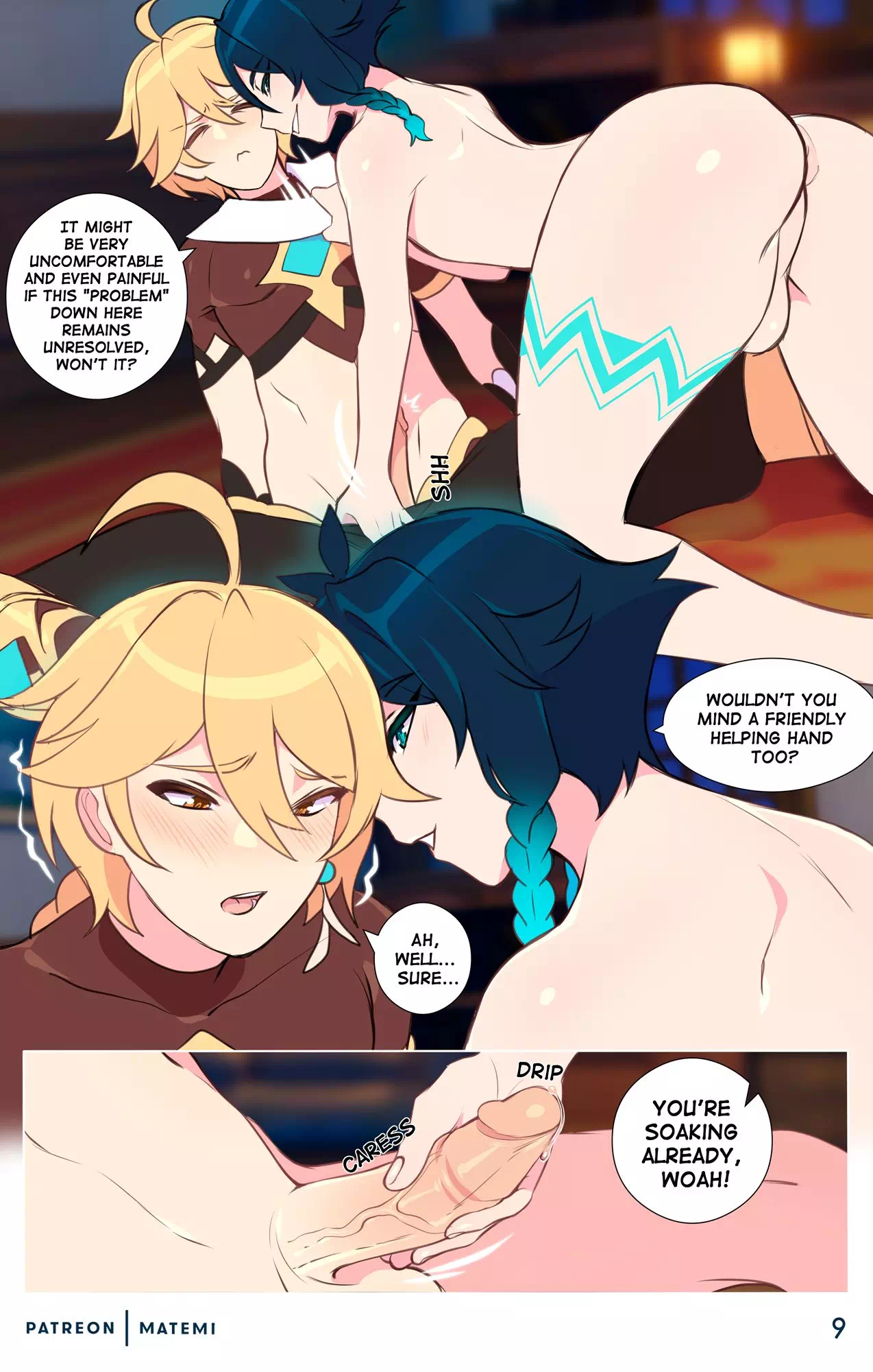 Yaoi Porn Comics Genshin Impact My Only Hope Is Venti Sora Page 3