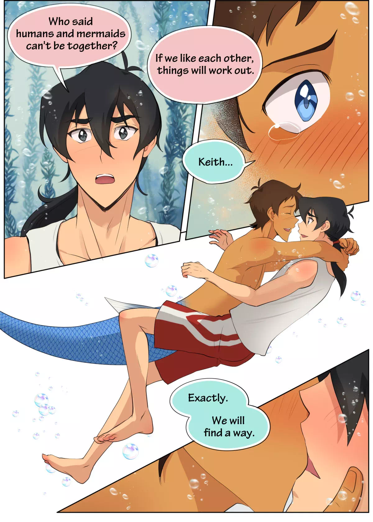 An alternate love story between Keith and Lance, who also met in this reali...