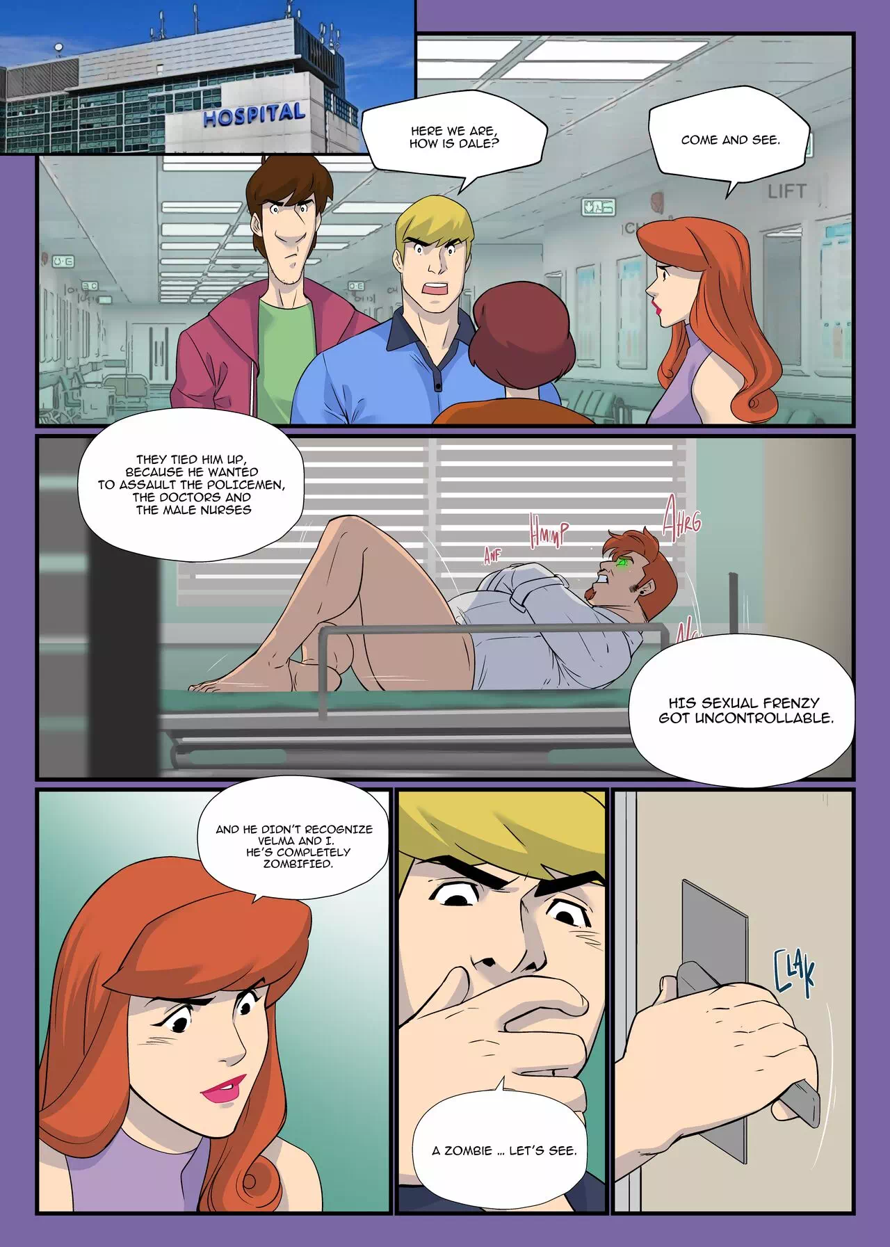 Scooby Doo Lesbian Porn Comics - Yaoi porn comics Scooby-Doo â€“ Scooby Dudes: The sex zombies. Part 1 Â» Page 6