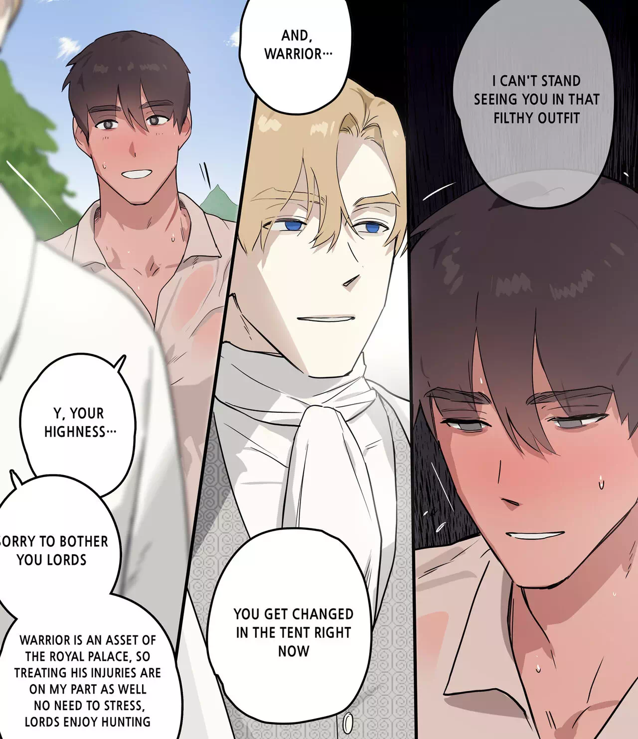 Yaoi hentai comics Warrior And The Nobles » Page 4