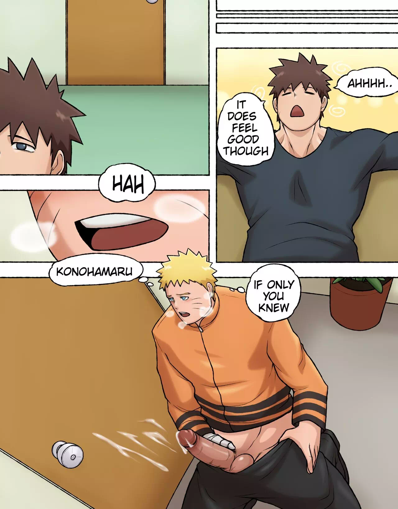 Naruto x konohamaru gay porn comics