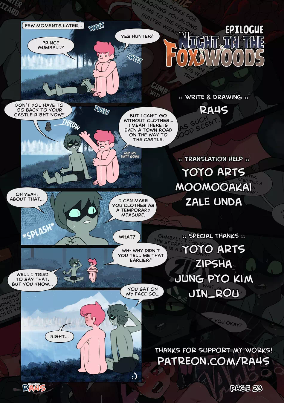 Adventure Time Porn Comics Ass - Yaoi porn comics Adventure Time â€“ Night In The Fox Woods Â» Page 6