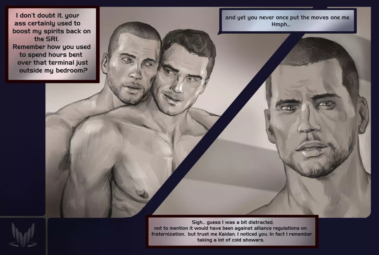 Yaoi porn comics Mass Effect – Kaidan Porn Week