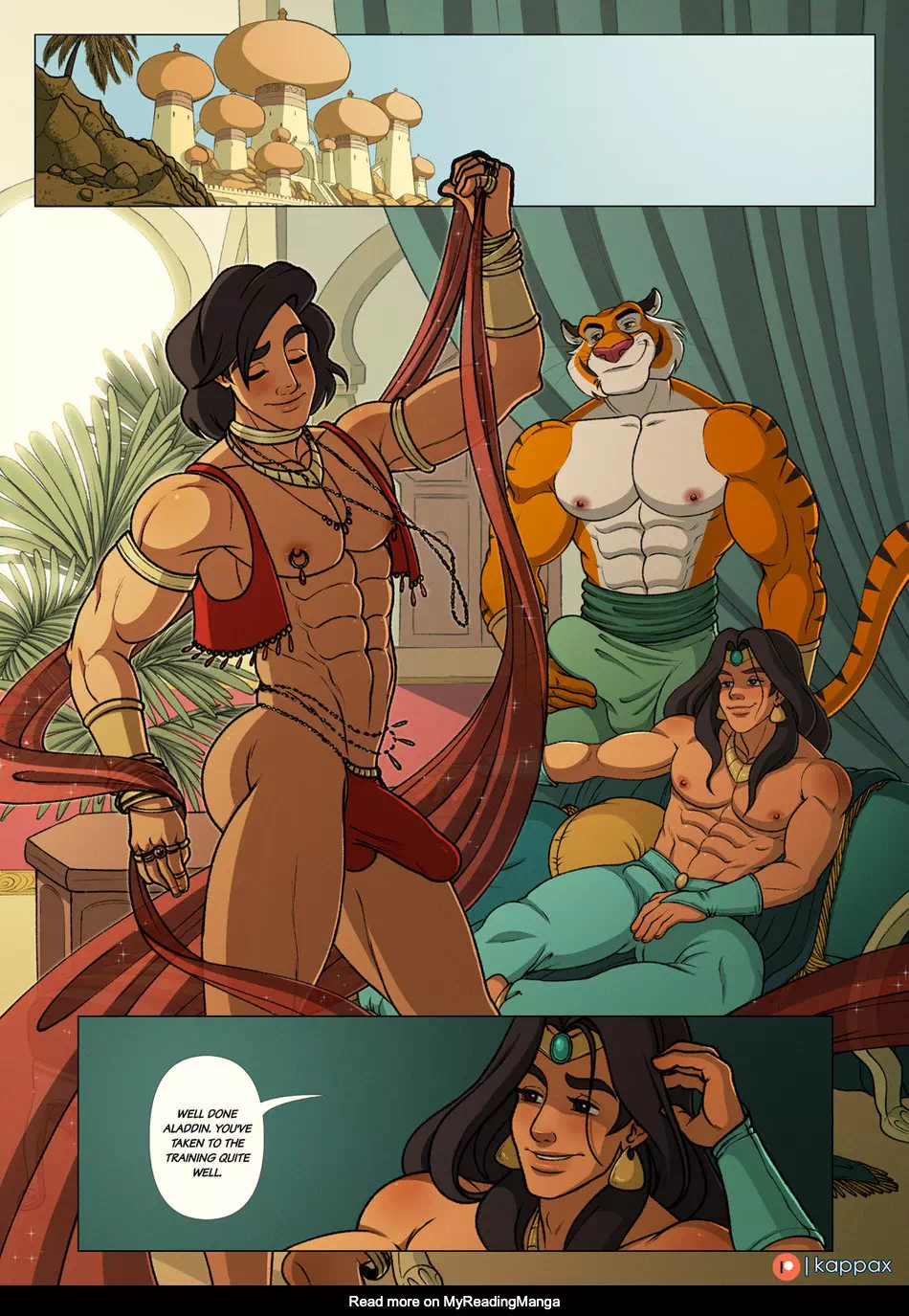 Aladdin - Yaoi porn comics Aladdin & Hercules â€“ The Diplomat