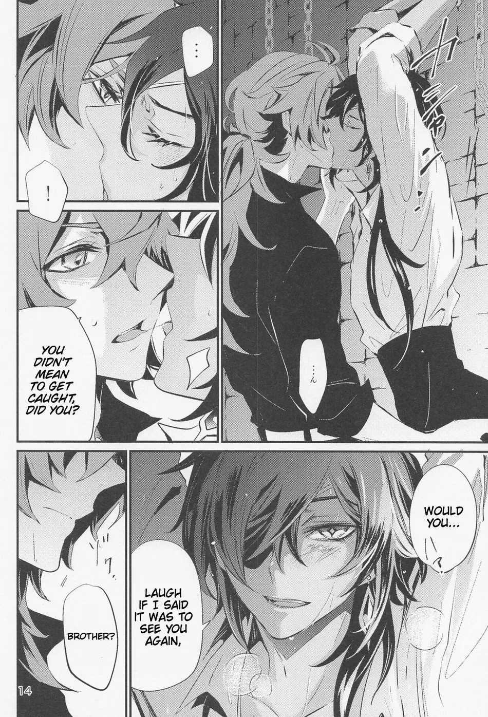 Yaoi hentai manga Genshin Impact – Shadow of a Smile. Pairing: Diluc &  Kaeya » Page 4