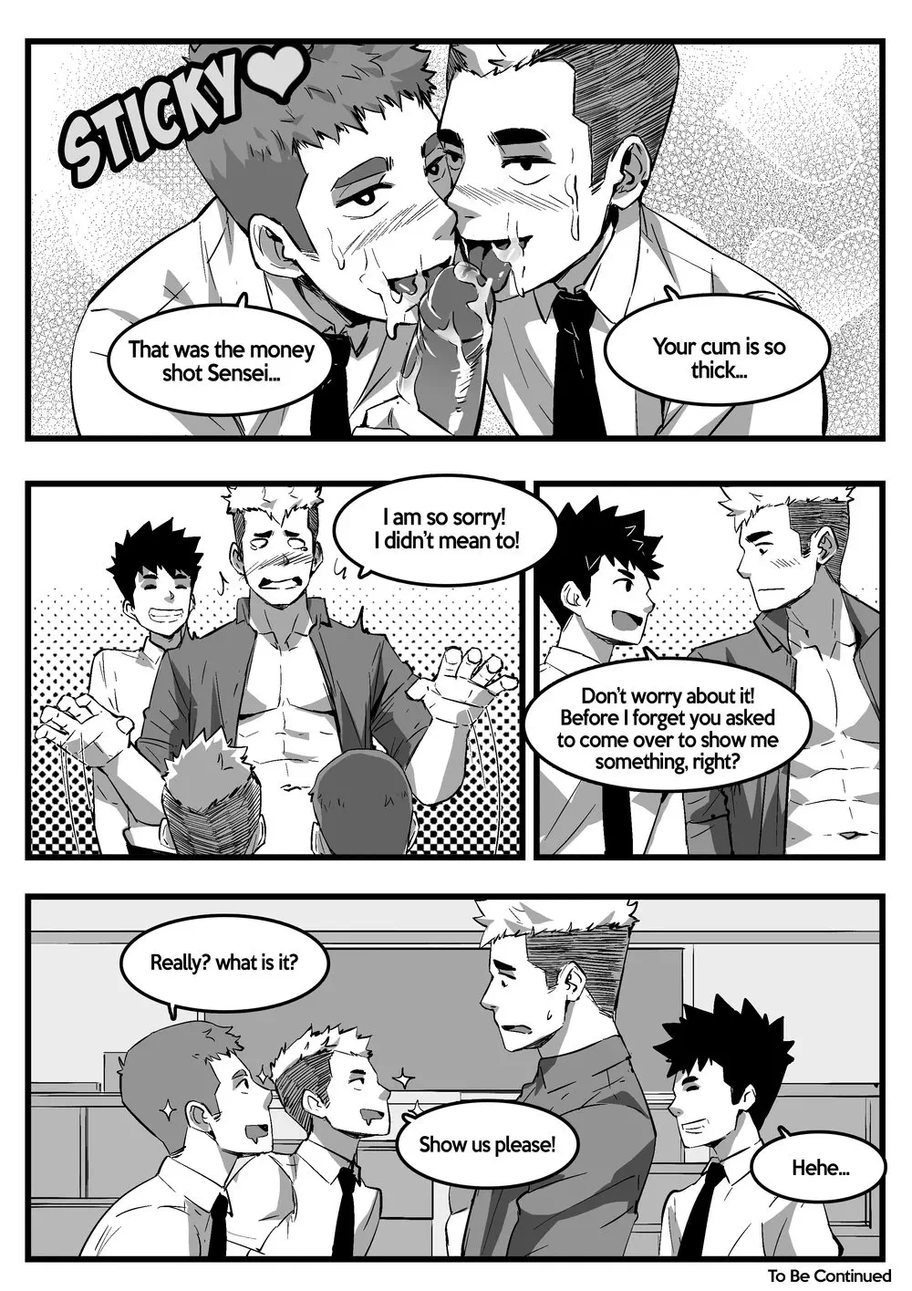 Yaoi hentai manga Sensei, can you show us your dick? » Page 2