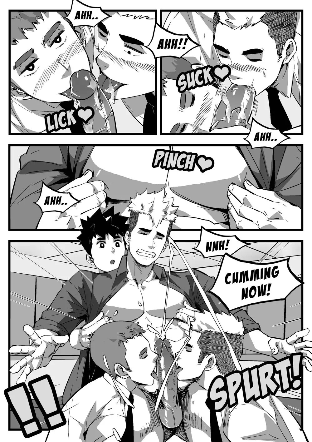 Yaoi hentai manga Sensei, can you show us your dick? » Page 2