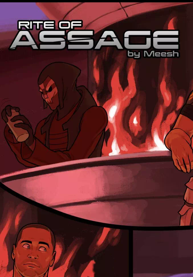 Yaoi porn comics Mass Effect – Rite of Assage