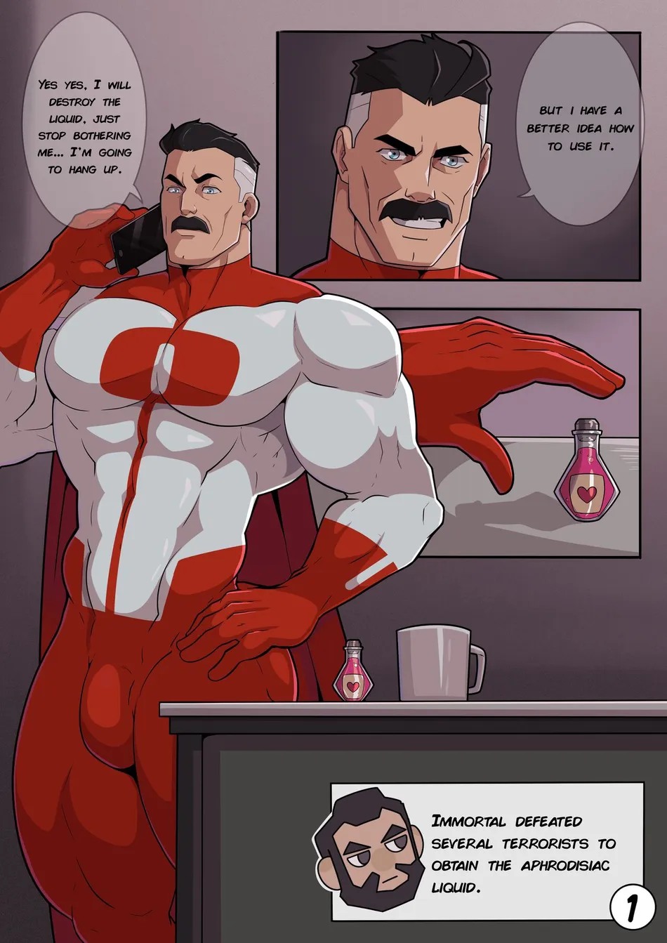 Yaoi porn comics Invincible – I Love Daddy. Part 1