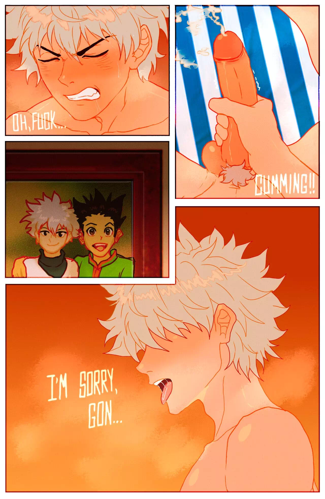 Gon Porn - Yaoi porn comics Hunter Ã— Hunter â€“ Nirvana. Pairing: Ging & Killua Â» Page 2