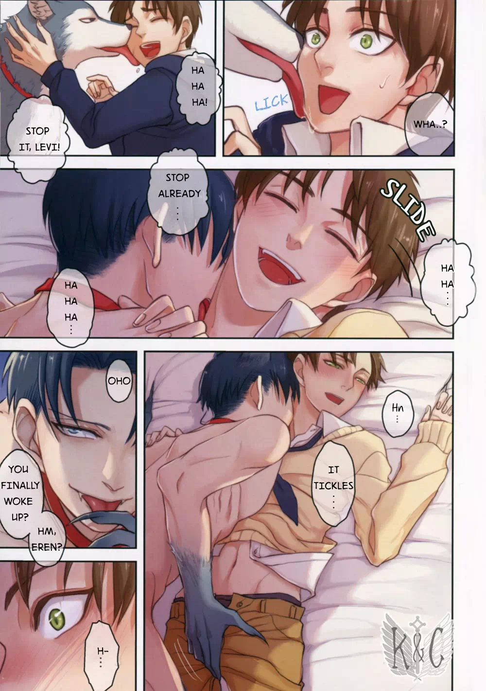 Aot Levi Porn - Yaoi hentai comics Attack on Titan â€“ Plenilune. Pairing: Levi Ackerman &  Eren Yeager Â» Page 3