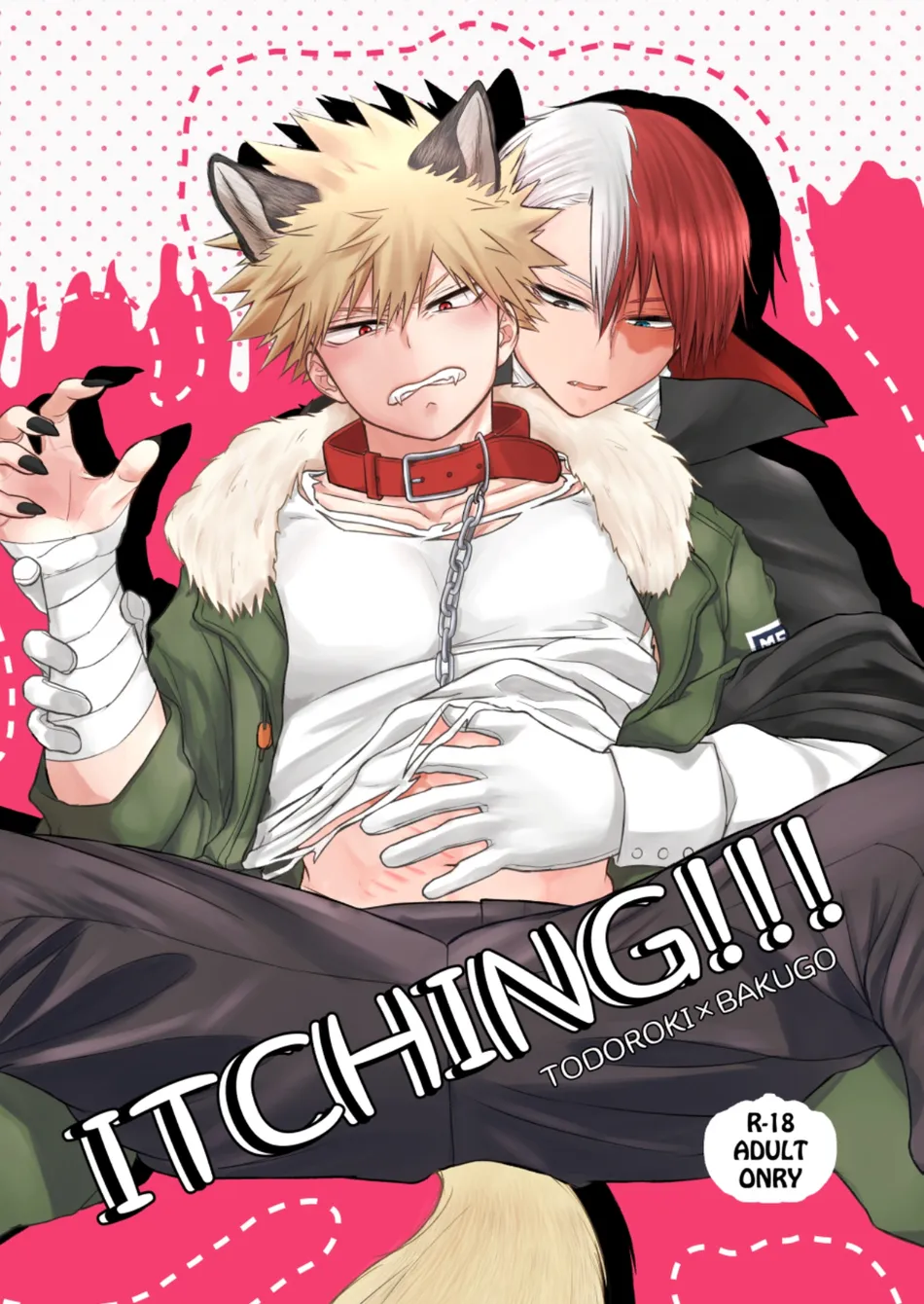 Yaoi hentai manga My Hero Academia – ITCHING!!! Pairing: Shouto Todoroki & Katsuki Bakugo