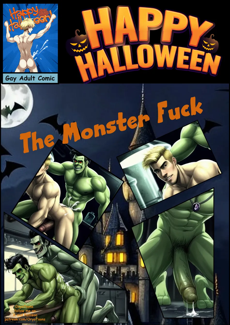 Yaoi porn comics Halloween Monster Fuck