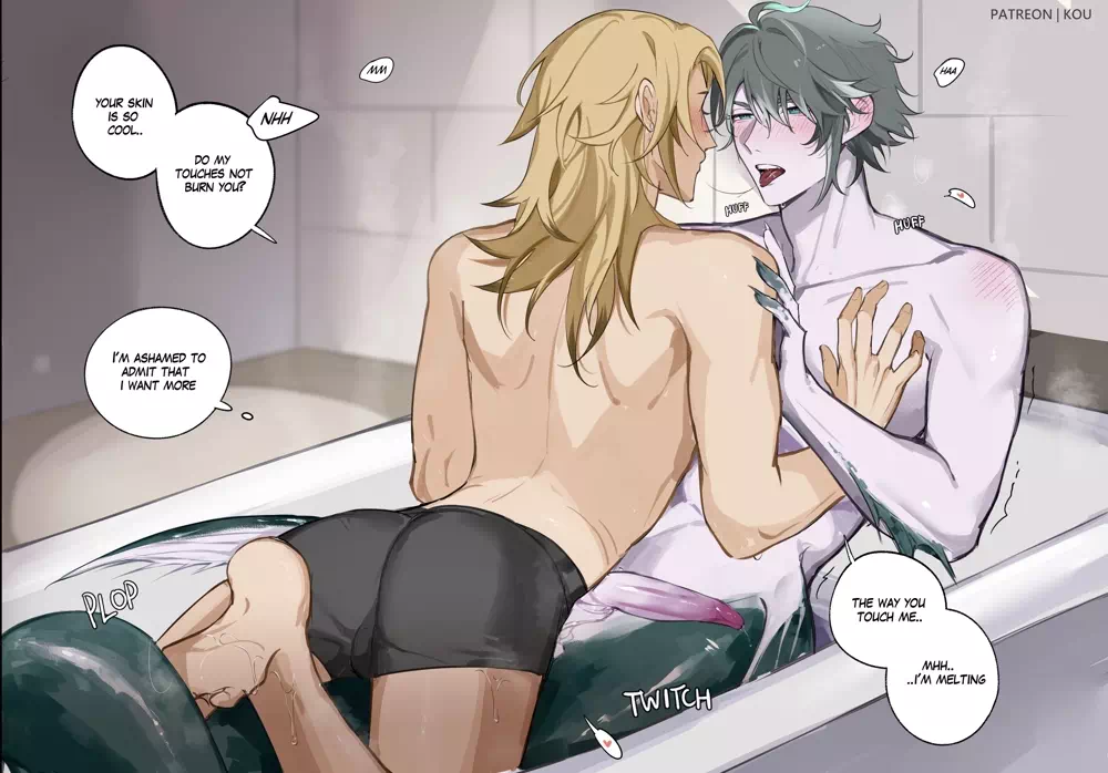 Yaoi porn comics Genshin Impact – Kavetham mermaid AU