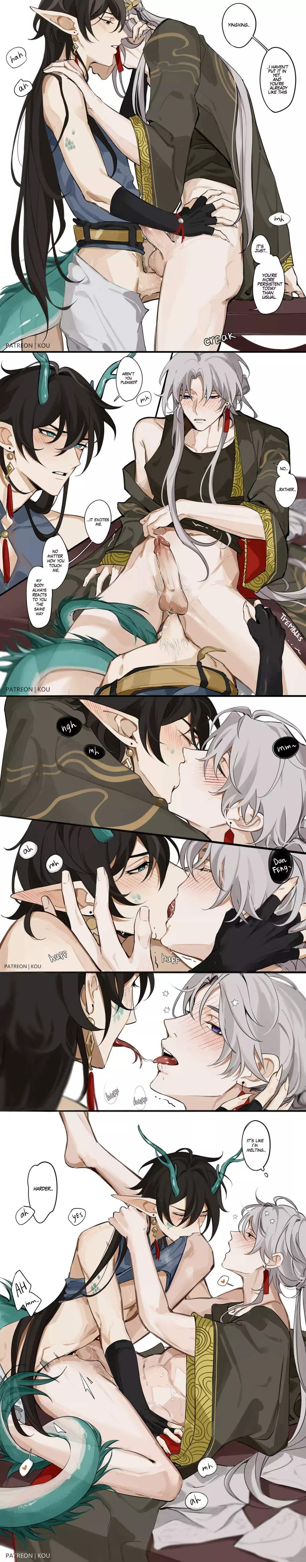 Yaoi porn comics Honkai: Star Rail – Dan Feng & Yingxing (Blade)