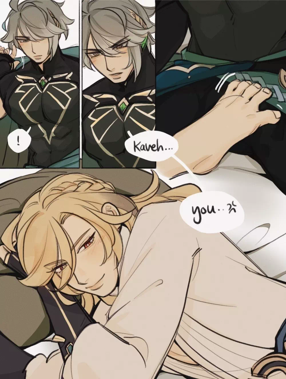 Yaoi porn comics Genshin Impact – Bickering. Pairing: Kaveh & Alhaitham