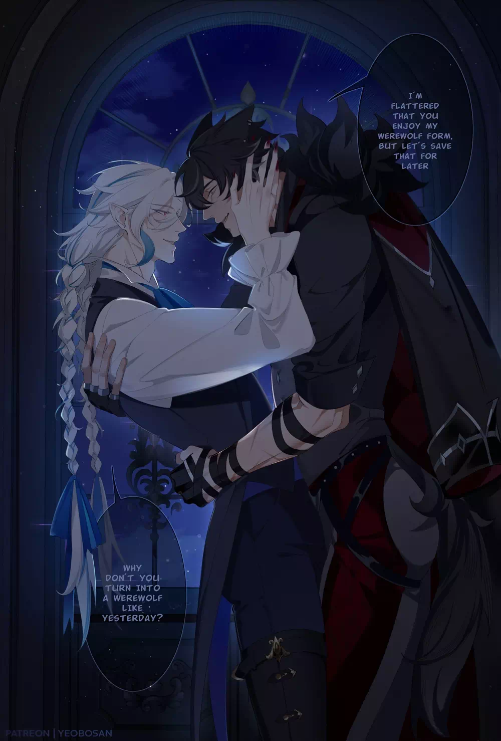 Shounen-ai comics Genshin Impact – Repas du soir. Pairing: Neuvillette & Wriothesley