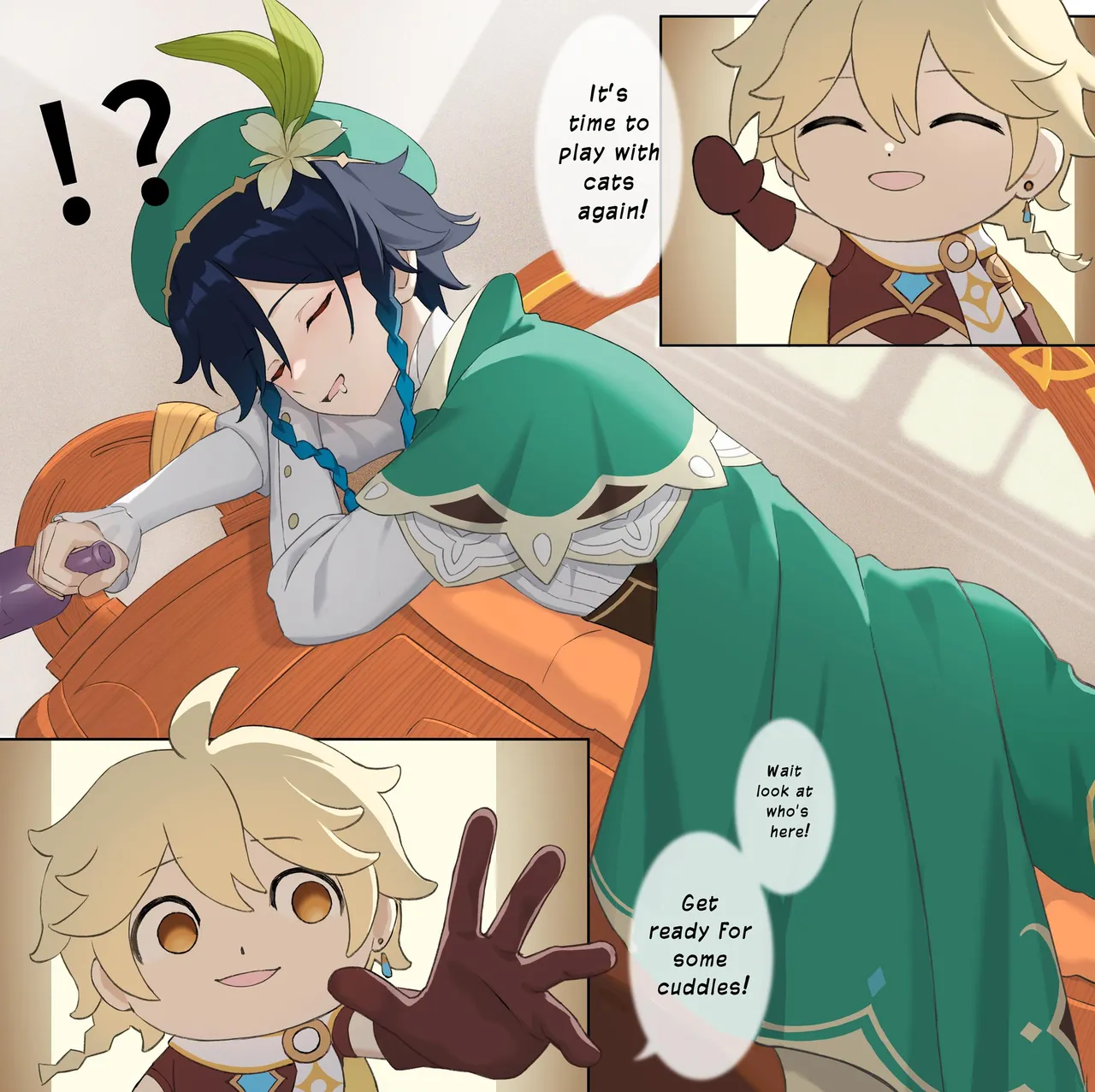 Yaoi porn comics Genshin Impact – Play with Venti