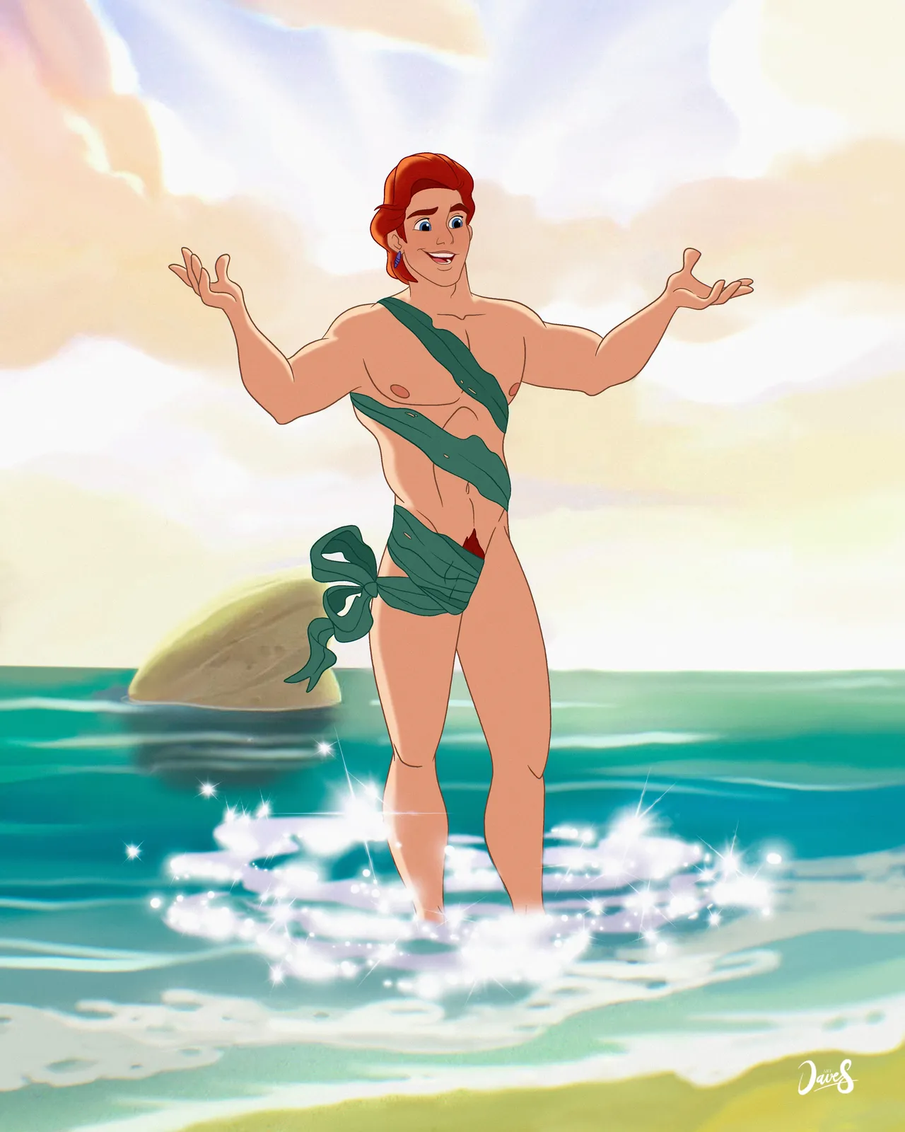 Yaoi porn arts Snow White & The Little Mermaid & Sleeping Beauty & Cinderella