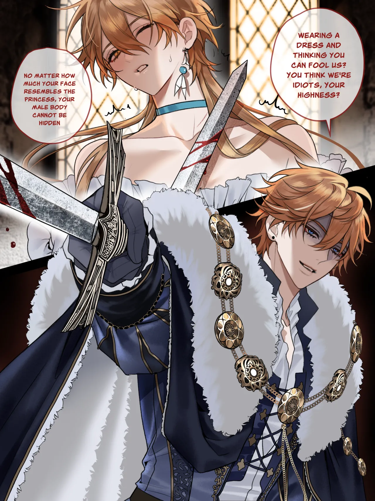 Yaoi porn comics Genshin Impact – Lost kingdom seggs. Part 1. Childe & Aether