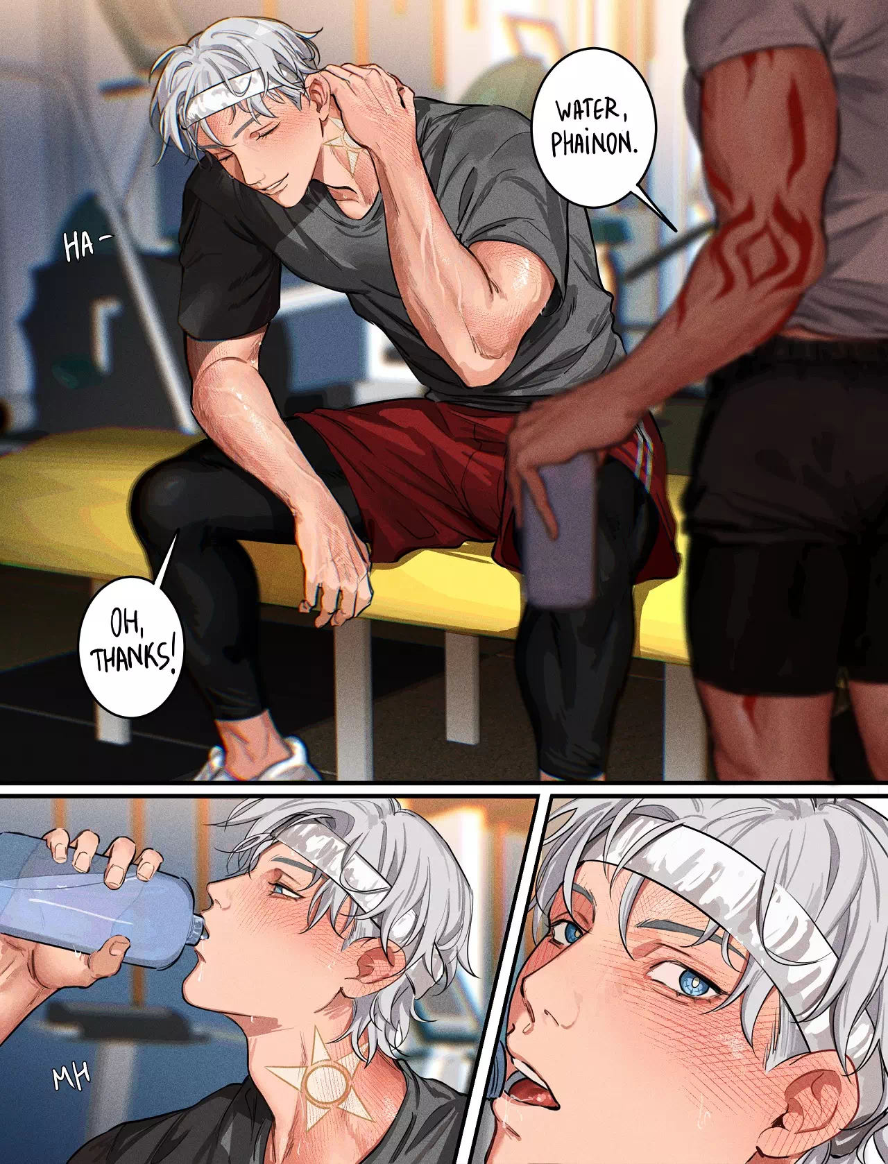 Yaoi porn comics Honkai: Star Rail – Training AU. Mydei & Phainon