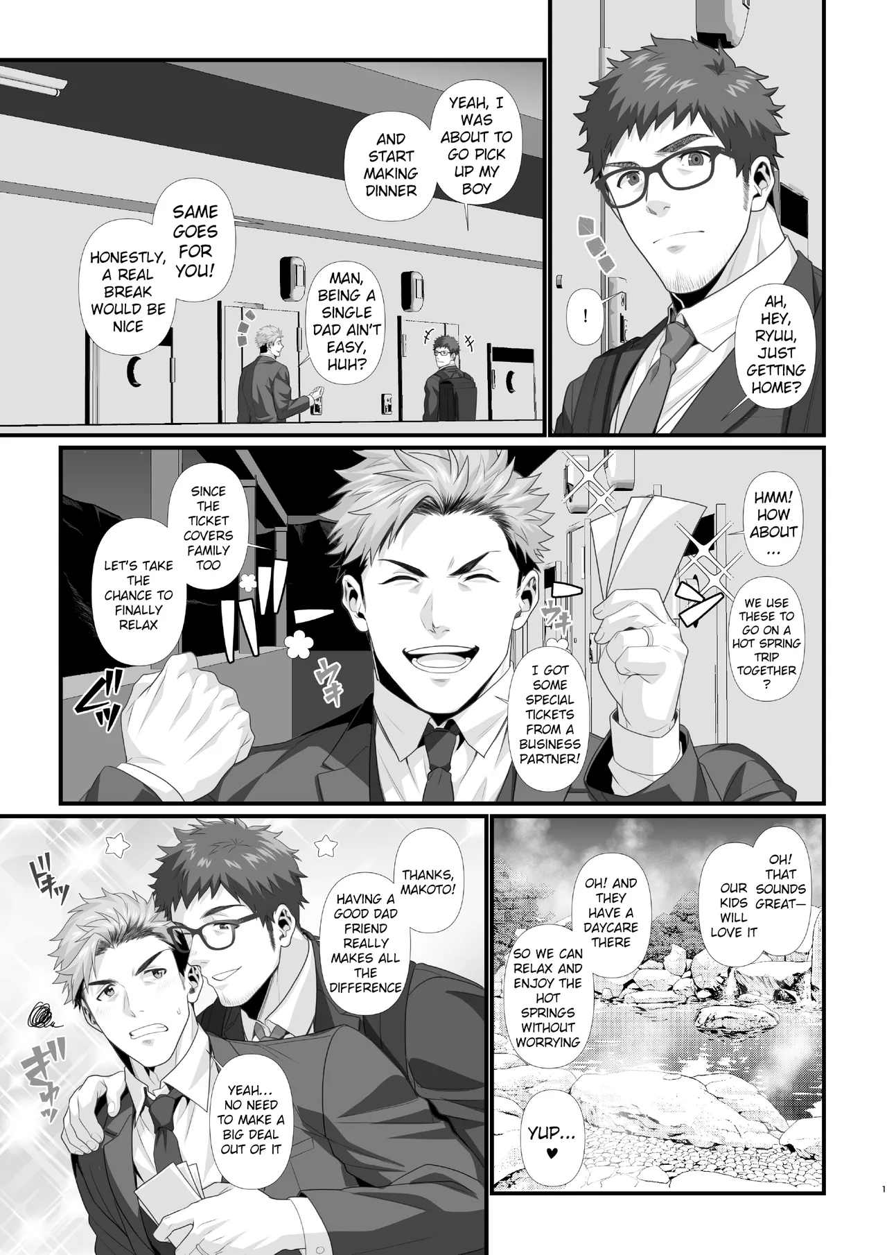 Yaoi porn A manga where single dads get along