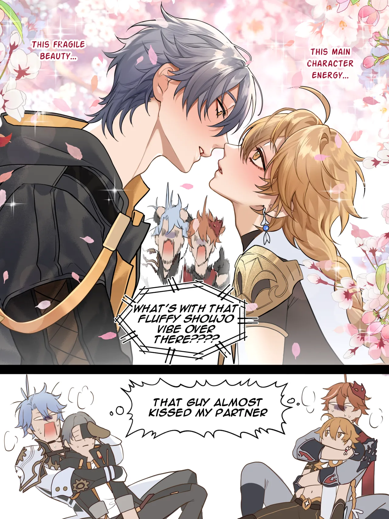 Yaoi porn comics Honkai: Star Rail/Genshin Impact – Double Sex Date