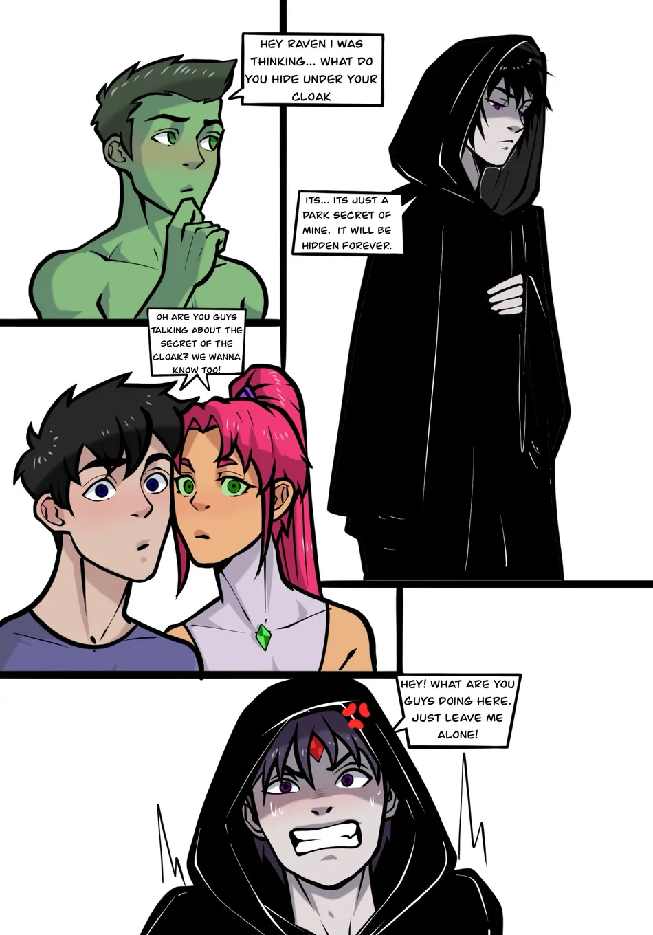 Yaoi porn comics Teen Titans - Hidden Under the Cloak