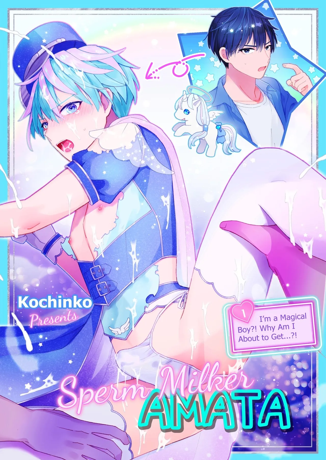 Yaoi porn manga Sperm Milker Amata: I'm a Magical Boy?! Why Am I About to Get…?!