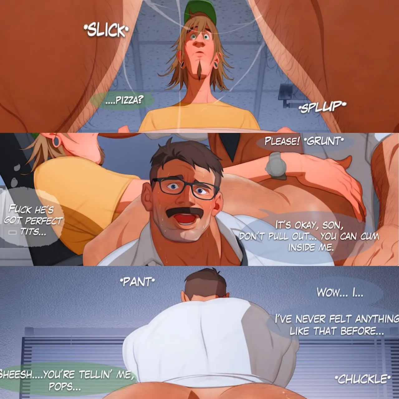 Yaoi porn comic Phil’s wet n’ wild night at the office