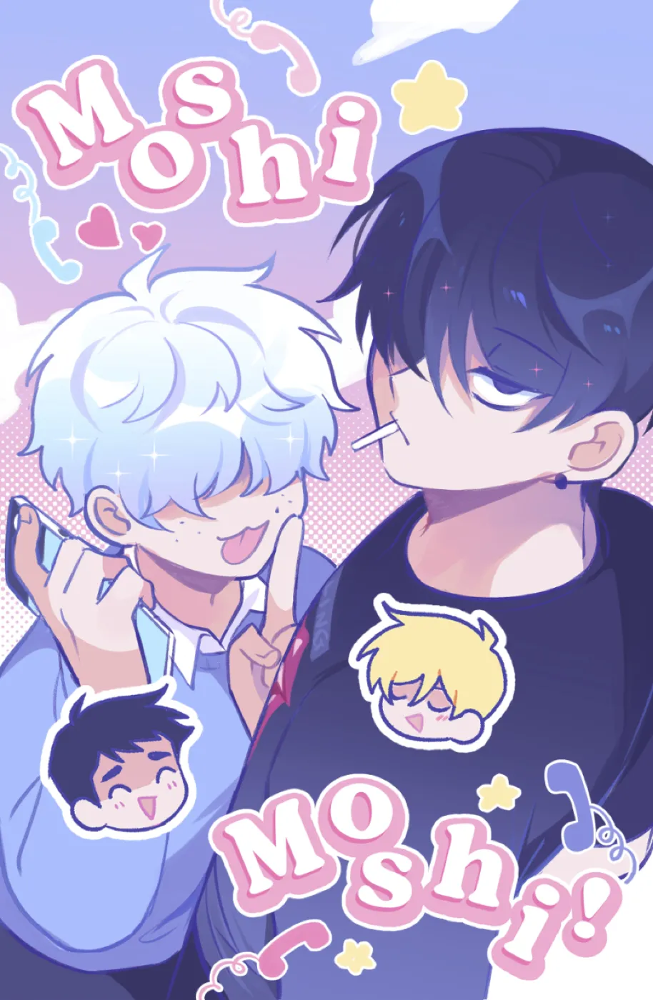 Yaoi porn comic Boyfriends - Moshi Moshi!