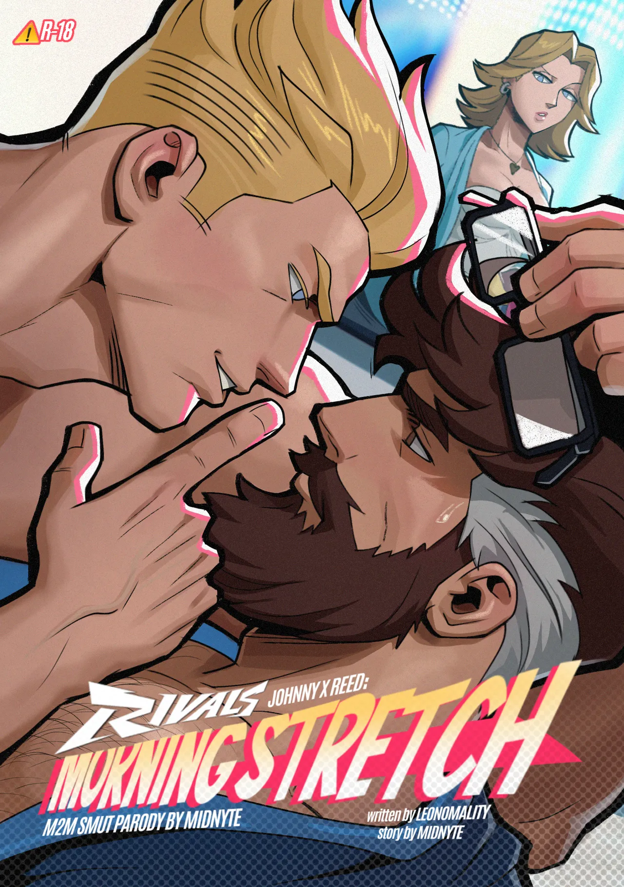 Yaoi porn comic Fantastic Four - Johnny X Reed: Morning Stretch