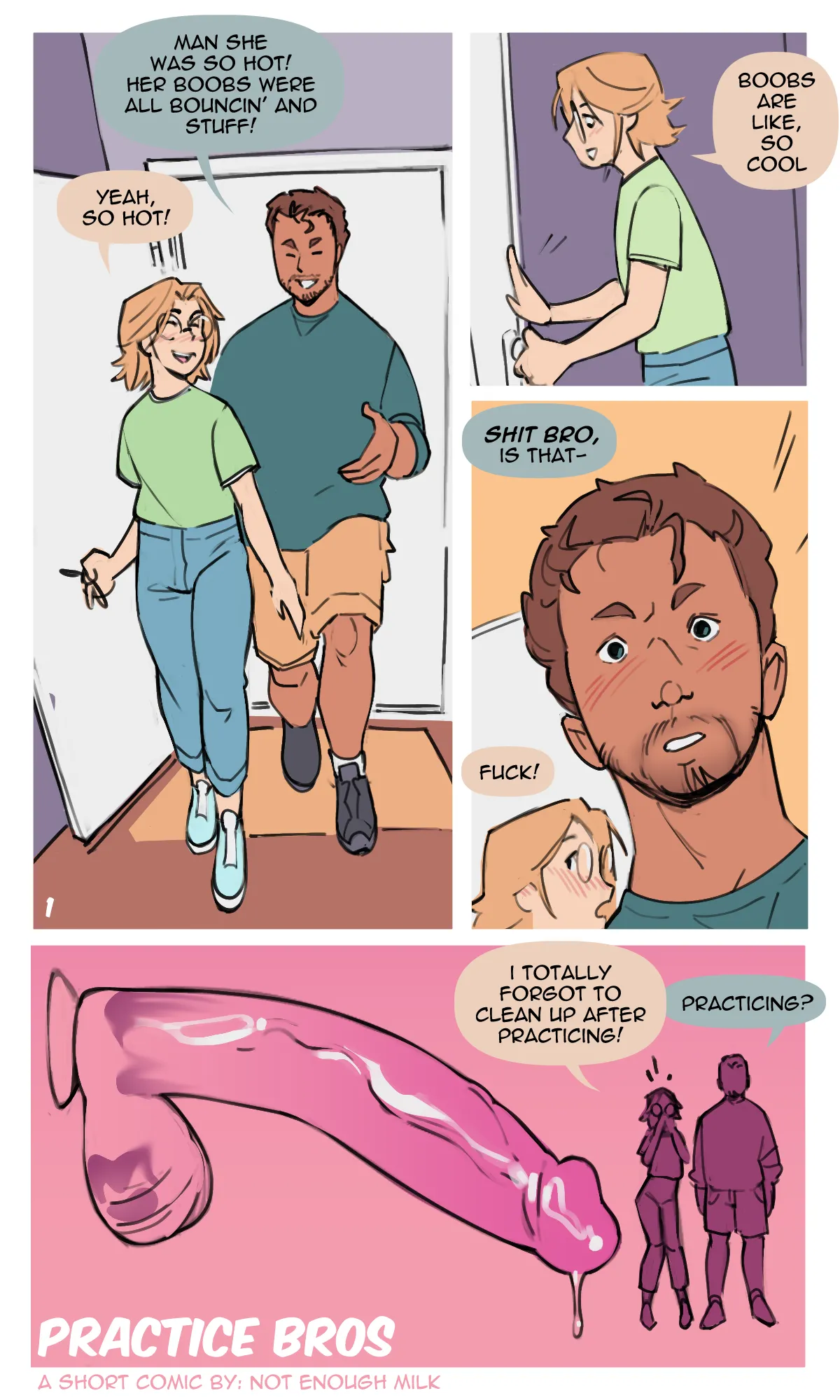 Yaoi porn comic Practice Bros