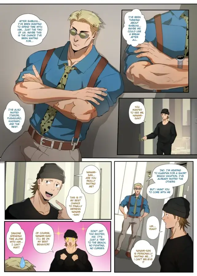 Yaoi porn comic Jujutsu Kaisen - Nanami-san’s Vacation Secret