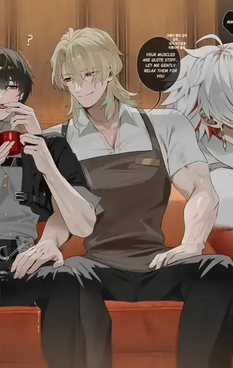 Yaoi porn comic Wuthering waves - Scar, Luuk, Brant, Qiuyuan x Rover